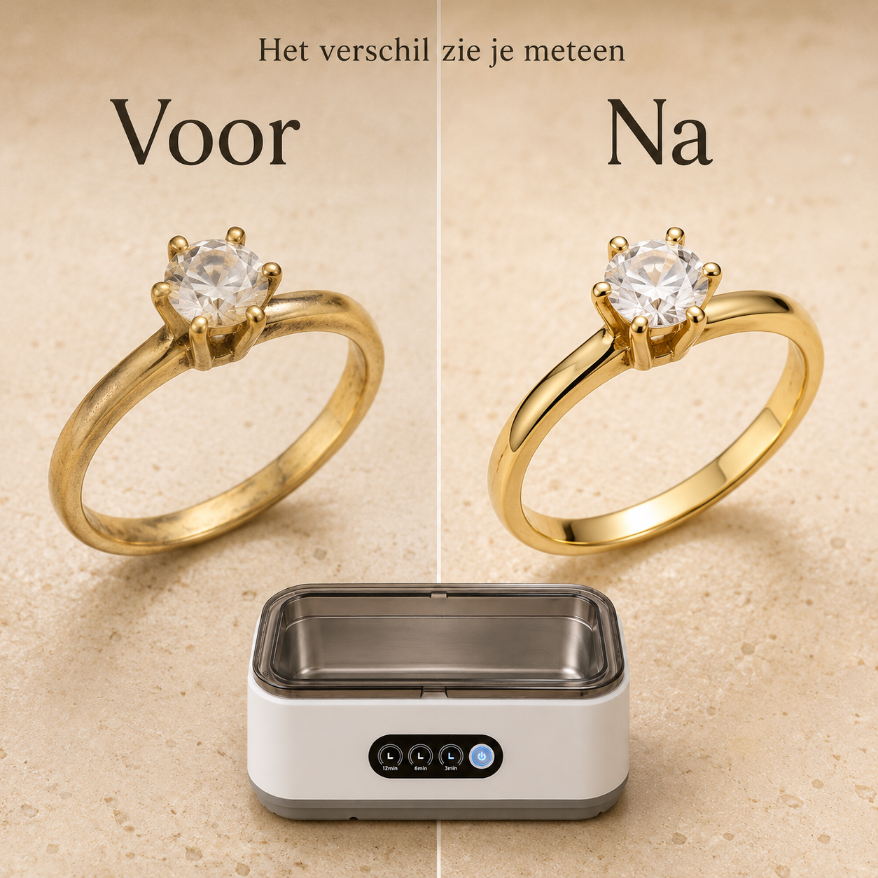 Ultrasone Sieraden en Brillen Reiniger
