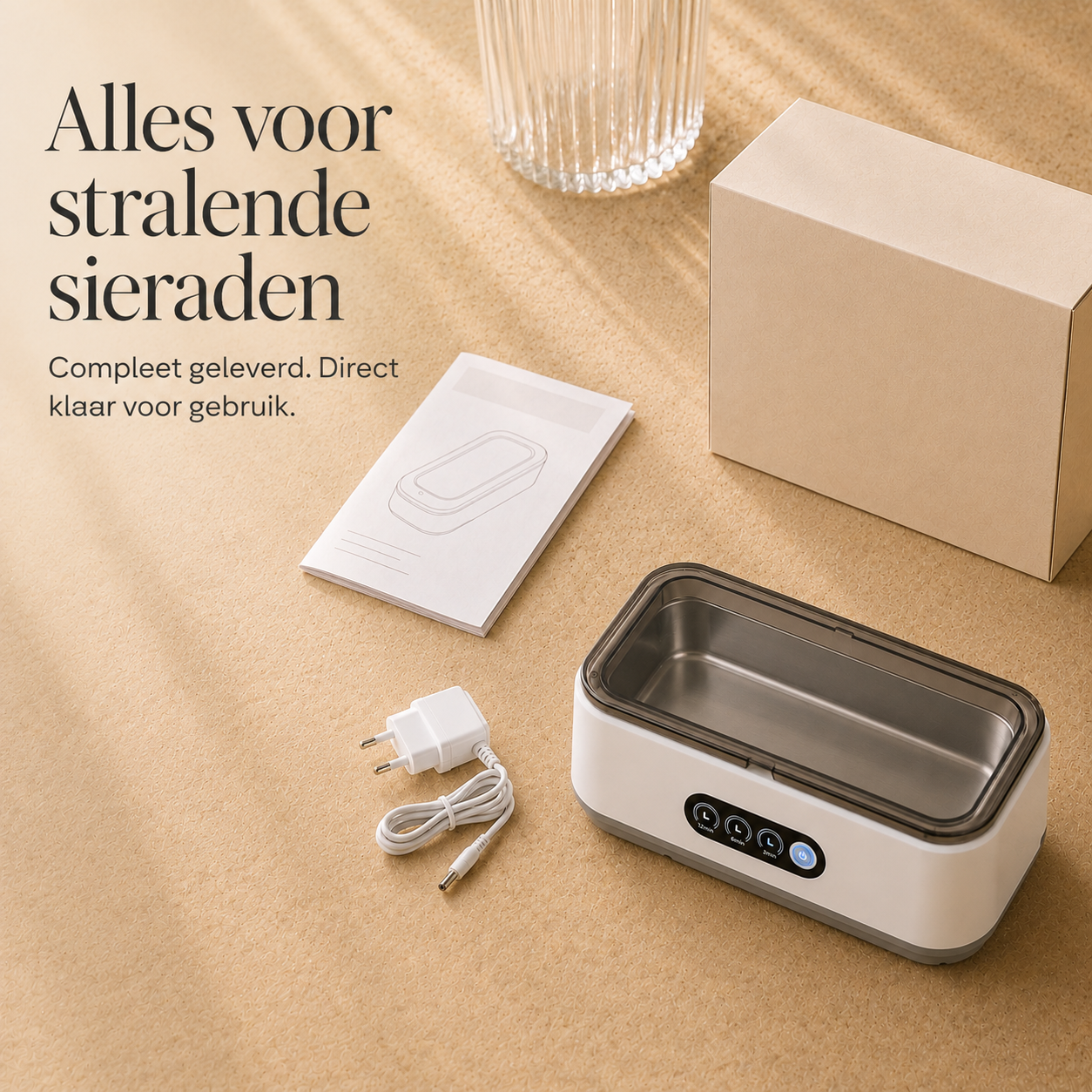Ultrasone Sieraden en Brillen Reiniger