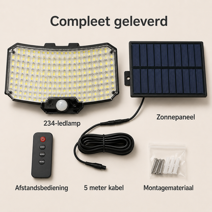 Solar LED Buitenlamp met Bewegingssensor