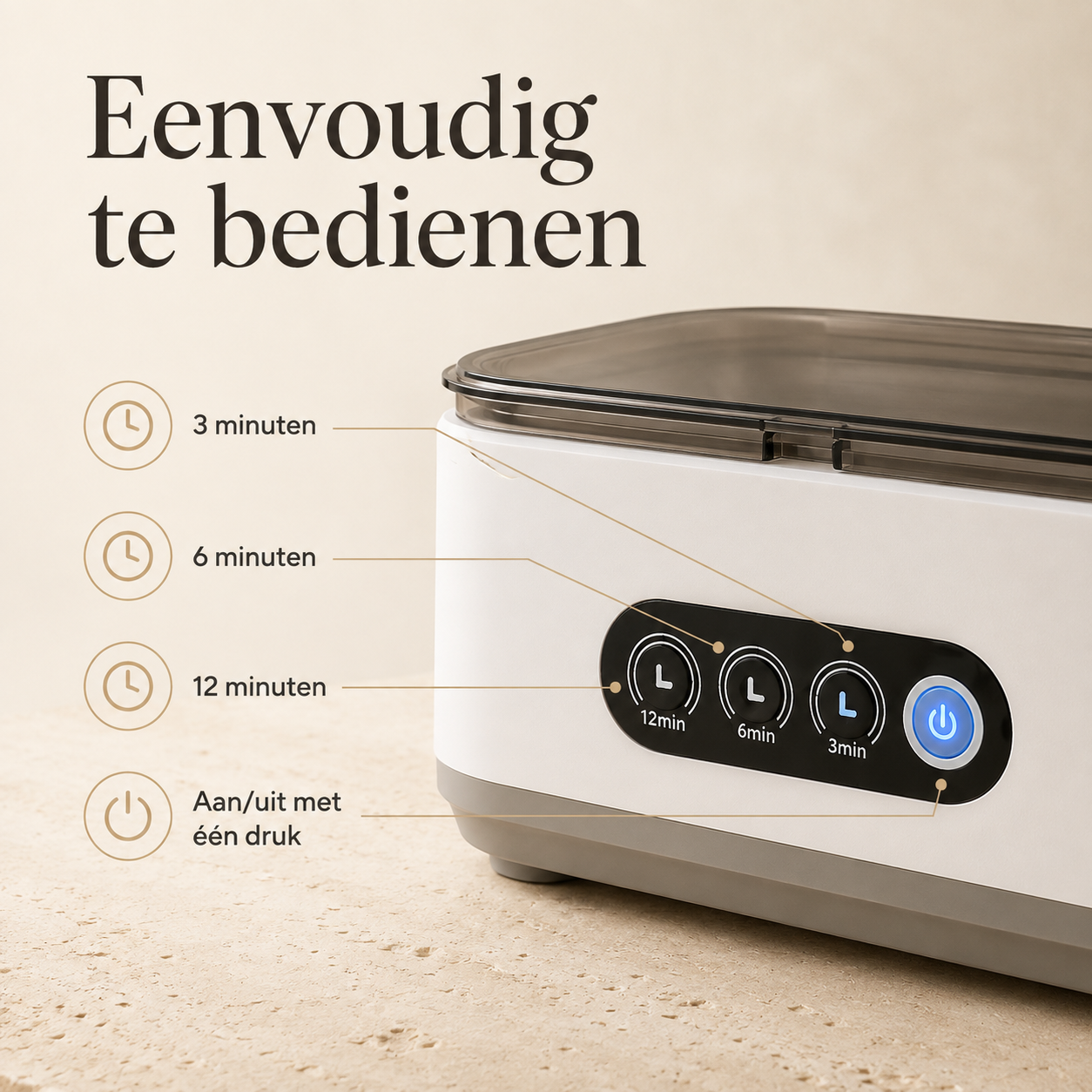 Ultrasone Sieraden en Brillen Reiniger
