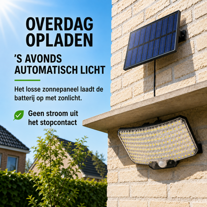Solar LED Buitenlamp met Bewegingssensor