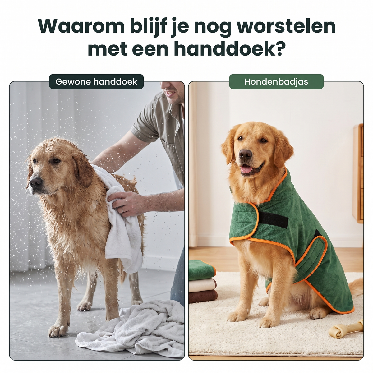 Hondenbadjas – Supersnelle Droogjas voor Honden