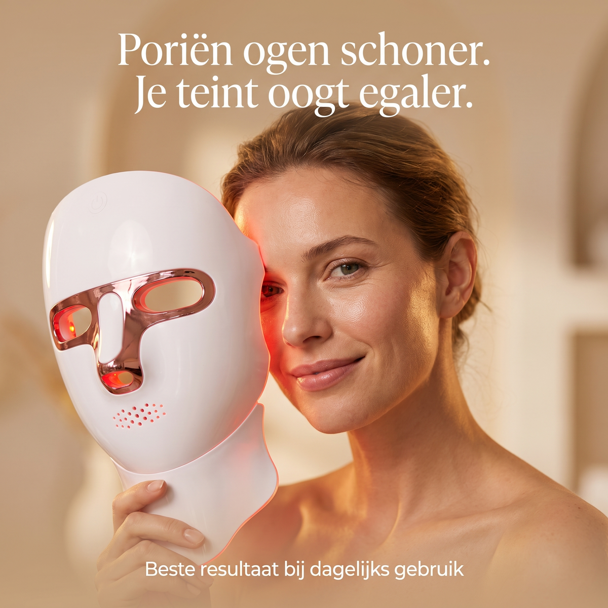 Poriën ogen schoner en teint oogt egaler