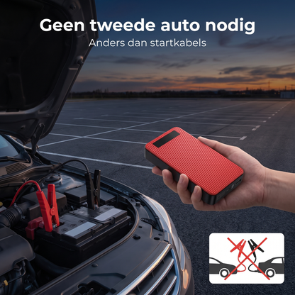 Geen tweede auto nodig, anders dan startkabels