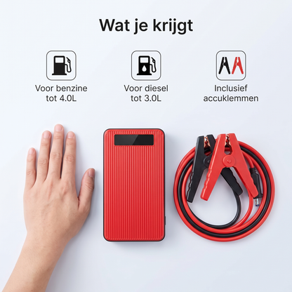 Wat je krijgt: starthulp en accuklemmen