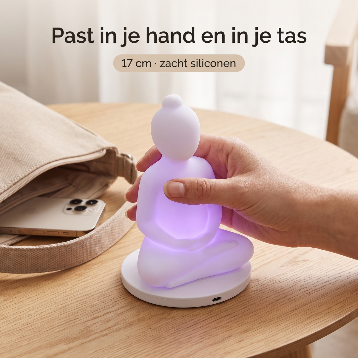 Ademlicht – Boeddha ademlamp met kleurbegeleiding