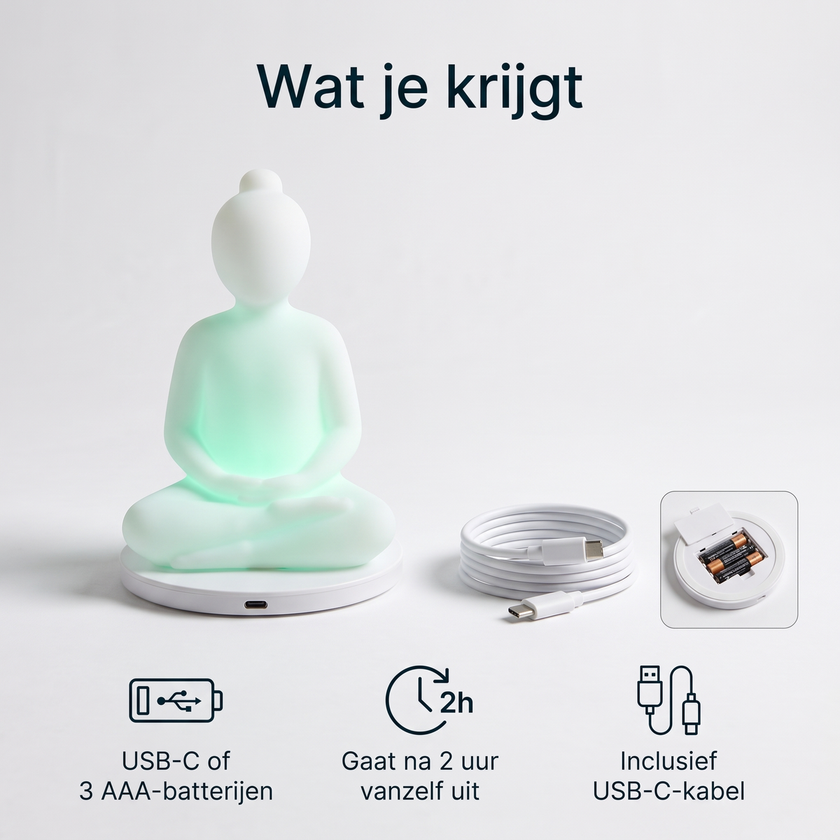Ademlicht – Boeddha ademlamp met kleurbegeleiding