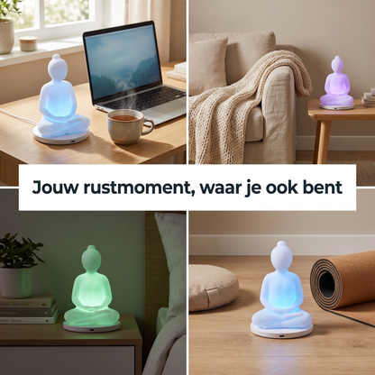 Ademlicht – Boeddha ademlamp met kleurbegeleiding
