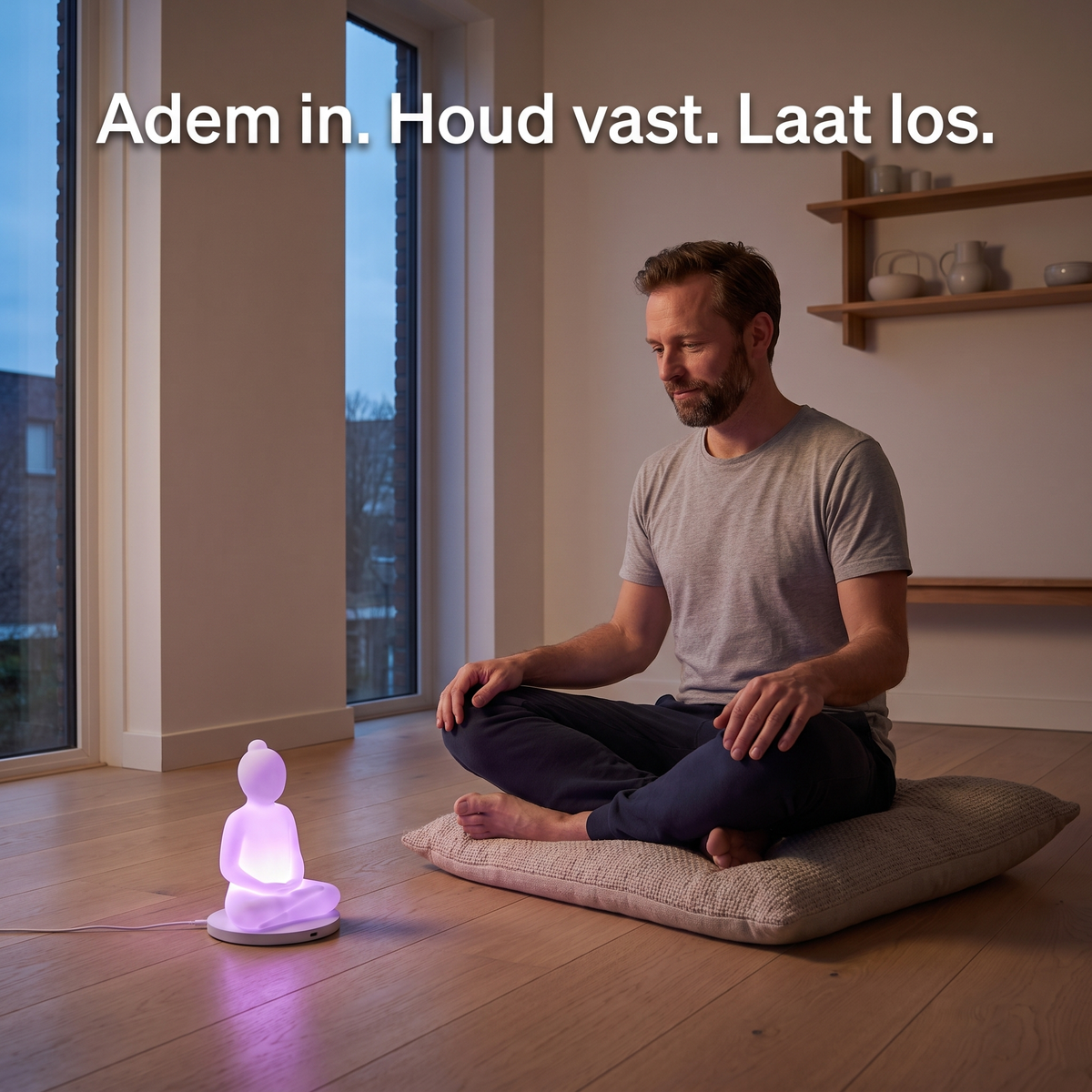 Ademlicht – Boeddha ademlamp met kleurbegeleiding